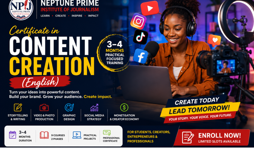 Certificate in Content Creation (English)
